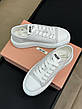 Жіночі білі шкіряні кросівки Miu Miu на платформі Міу Міу шкіряні кеди, фото 8