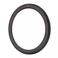 Безель металевий для смарт годинника Xiaomi Watch S3/S4 Black-red + захисне скло, фото 4