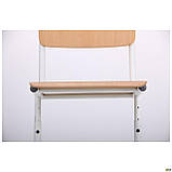 Стілець Шкільний регульований 4-6 р. р. лак бук, фото 4