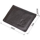 Шкіряна обкладинка для автодокументів GRANDE PELLE 11495 Чорний, фото 3