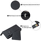 Клатч чоловіча з ременем Vintage 14664 Чорний, фото 4