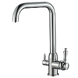 Змішувач кухонний на дві води MIXXUS PREMIUM Atrio 021 (MI5933), фото 3