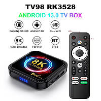 Смарт приставка TV98 RK3528 AndroidTV13 2GB/16GB з голосовим пультом