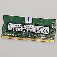 Оперативна пам'ять для ноутбука Hynix SODIMM DDR4 4Gb 2400MHz 19200S 1R16 CL17 (HMA851S6AFR6N-UH N0 AB) Б/В