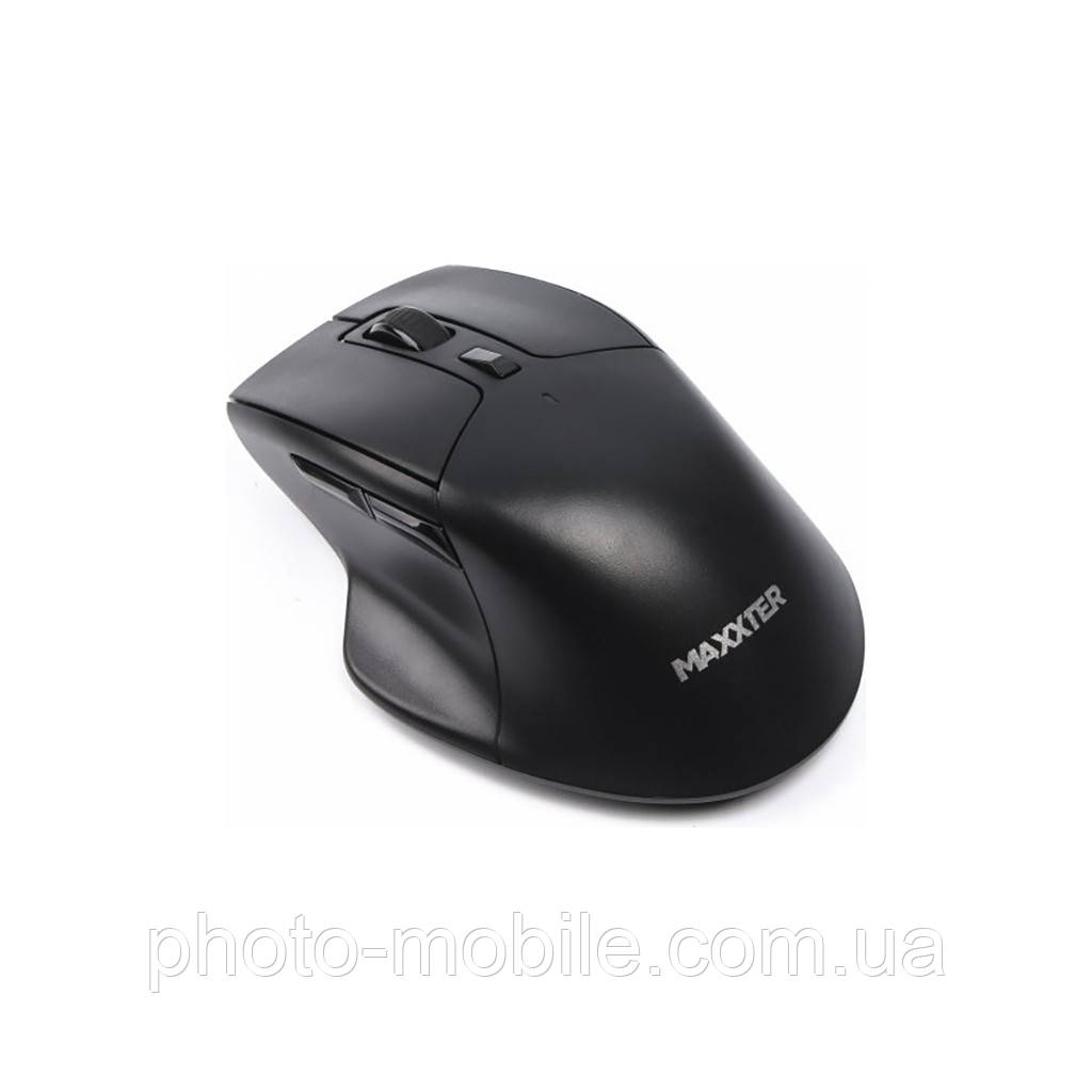 Комп'ютерна миша Maxxter Mr-407 бездротова, 6 кнопок, оптична, 1600 DPI, USB, Black