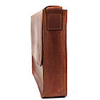 Шкіряна сумка через плече формату А4 Limary lim-3028RB коньячна, фото 7