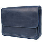 Шкіряна сумка через плече формату А4 Limary lim-3028RK синя, фото 6