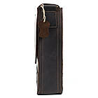 Шкіряна сумка через плече формату А4 Limary lim-3028RC коричнева, фото 10