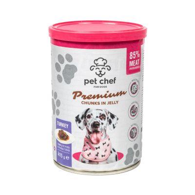 Вологий корм для собак Pet Chef з Індичкою 415 г