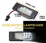 LED підсвітка номера для Nissan Qashqai, Pathfinder, X-Trail, Juke, Rogue Sport, Primera, Versa | CANBUS, фото 5