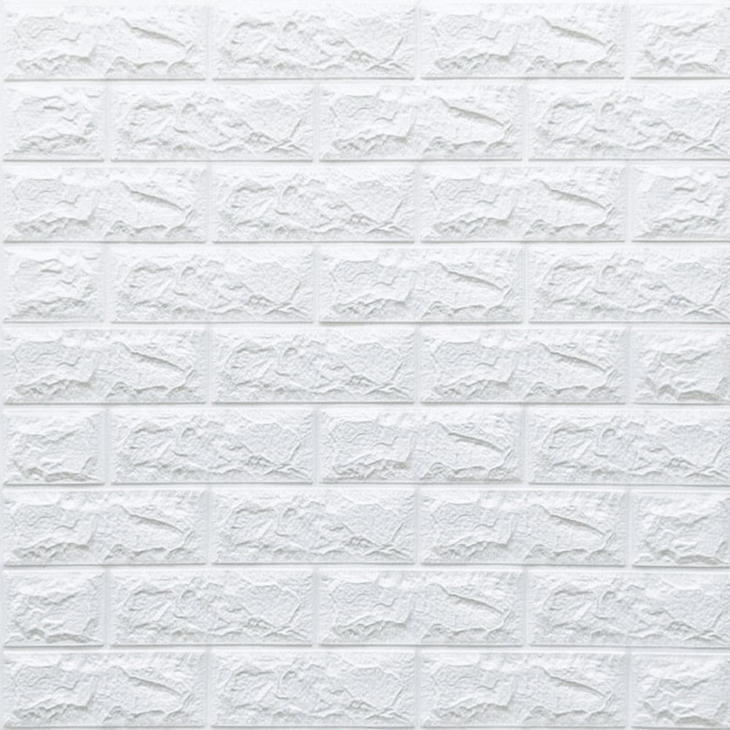 Самоклеюча 3Д панель під білу цеглу 700*770*5мм (1-5) шпалери 3D, Декор на стіни! BV-000029, фото 1