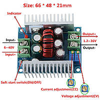 Перетворювач напруги DC-DC понижаючий 20A 300W CC CV