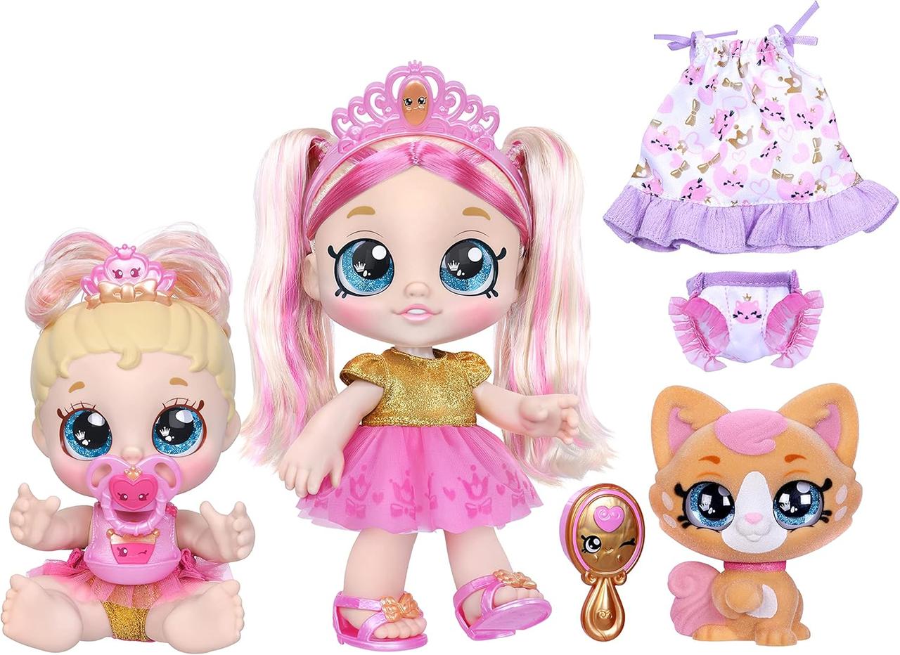 Набір Кінді Кідс Королівська Сім'я Kindi Kids Pawsome Royal Family Лялька Тіара Спарклс Tiara Sparkles.