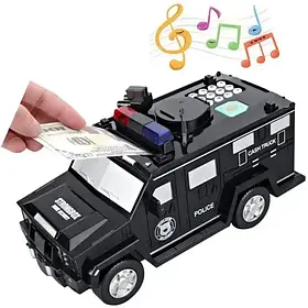 Електронна скарбничка-сейф Hummer для дітей із кодовим замком нічник машинка для зберігання грошей
