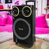 Акустична система акумуляторна 60 Вт ZXX з роботою до 6 годин колонка на колесах блютуз стерео система, фото 2