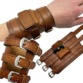 Браслет манжета з кишенею з натуральної шкіри Silver Taurus 7786.