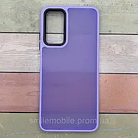 Чохол накладка Motorola Moto G24 Power Soft touch покриття, високий бортик. Бузковий матовий