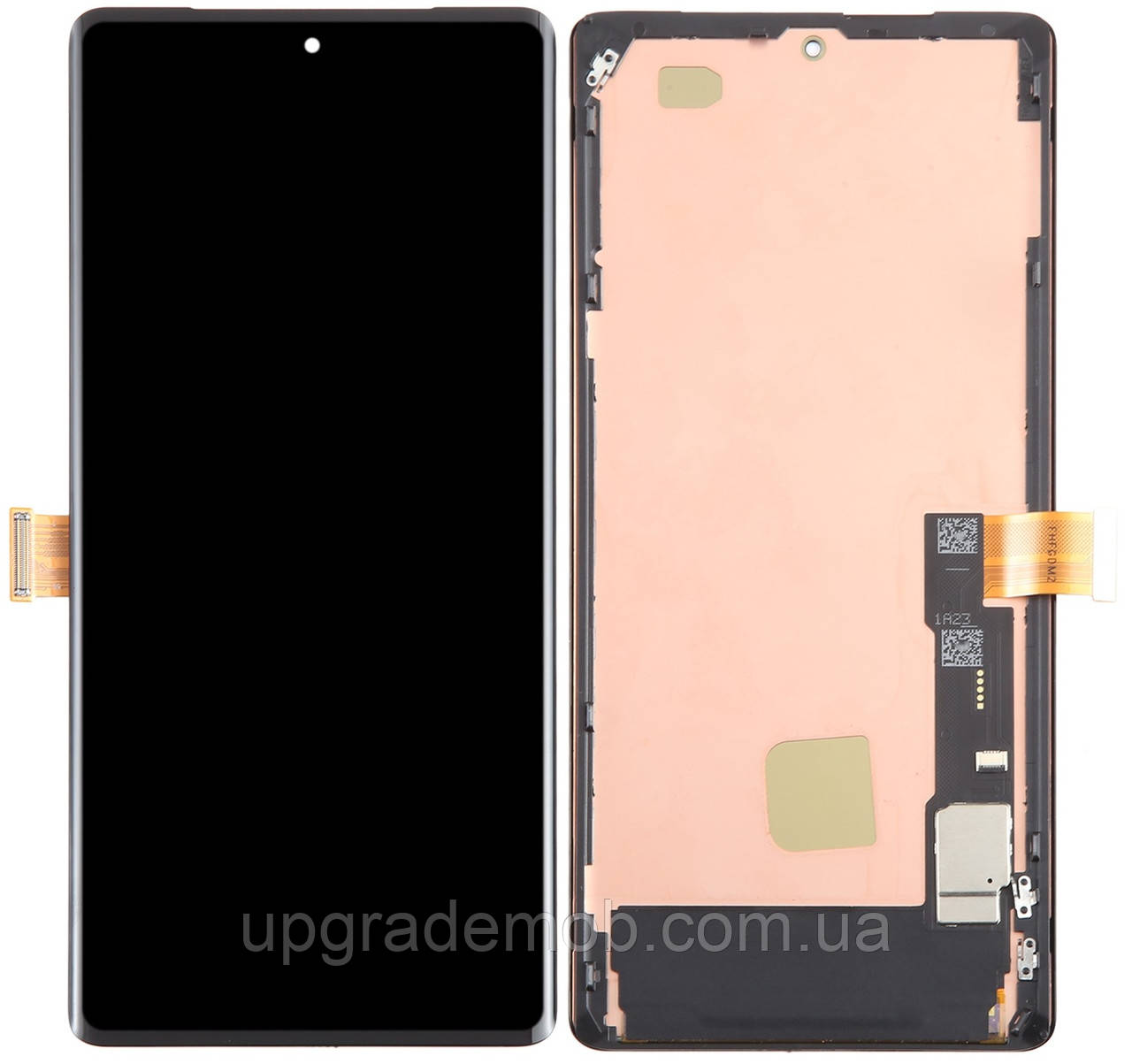 Дисплей модуль тачскрин Google Pixel 7 Pro чорний OLED з рамкою, фото 1