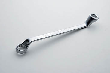 Ключ накидний двосторонній CrV 17x19мм СИЛА 201319, фото 1