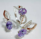 Срібний комплект з золотими накладками, фото 8