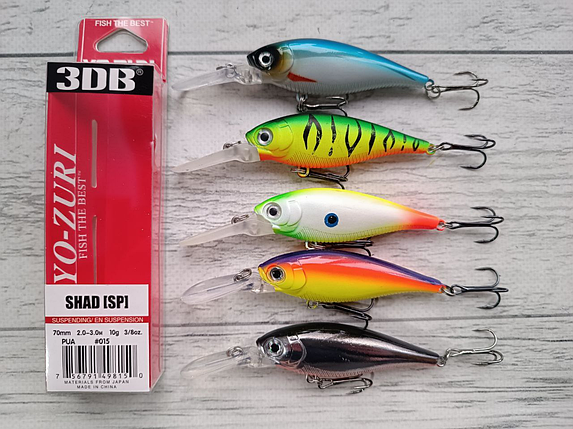 Набір Воблерів Columbia (Yo-Zuri) 3DB Deep Crank 70mm 10g 5шт, фото 1