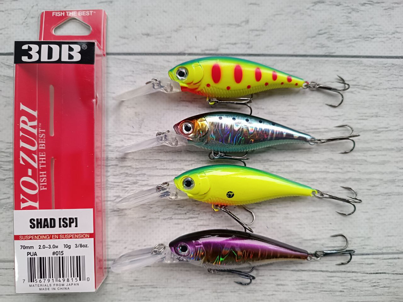 Набір Воблерів Columbia (Yo-Zuri) 3DB Deep Crank 70mm 10g 4шт