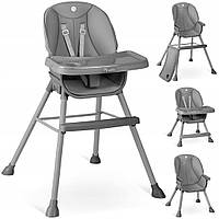 Стільчик для годування Nukido Tilo сірий 3 в 1
