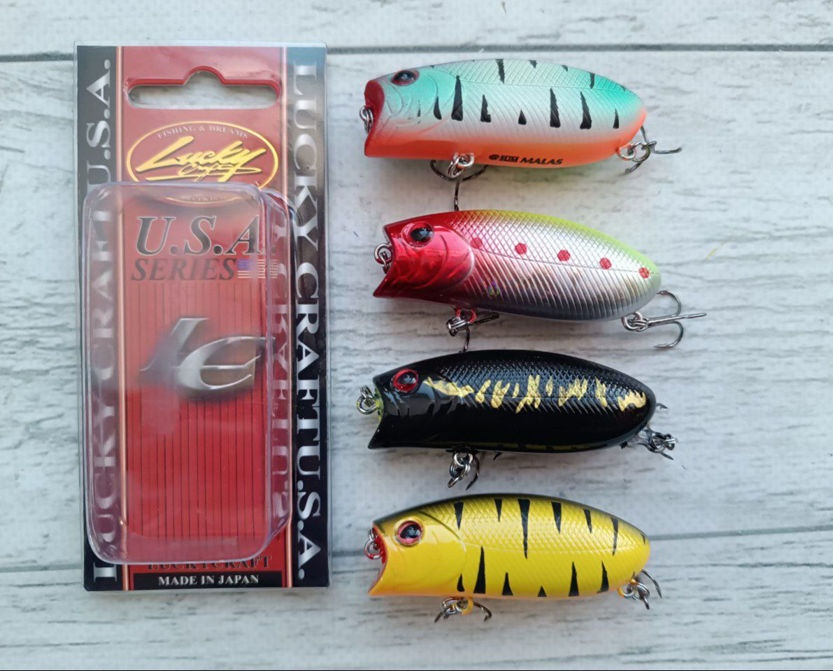 Набір Воблерів попперів Malas 55mm 4шт