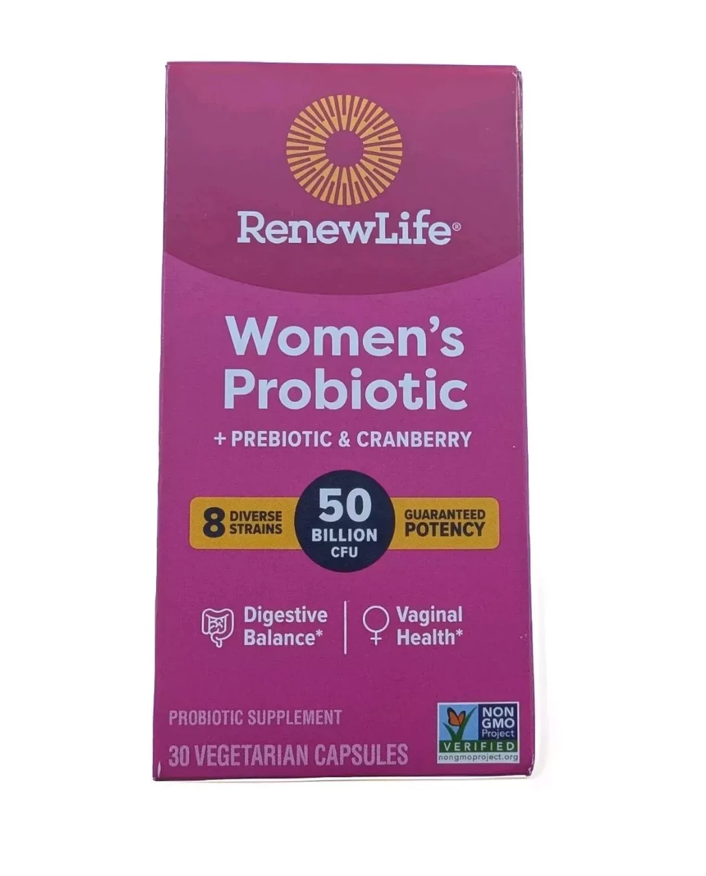 Жіночі пробіотики + журавлина RenewLife Women's Probiotic + Cranberry 50 Billion 30 капс.