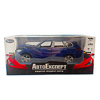 Машинка металева BMW X5 БМВ 1:32 синя світло звук інерція відкр двері багажник капот 16*7*5,5см (36299), фото 8