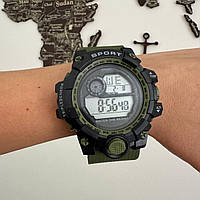 Чоловічий наручний годинник Watch Dsi спортивний тактичний кварцовий круглий на силіконовому ремінці для чоловіків Br BAR