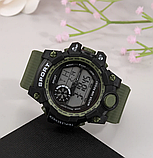 Чоловічий наручний годинник Watch Dsi спортивний тактичний кварцовий круглий на силіконовому ремінці для чоловіків Br BAR, фото 5