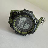 Чоловічий наручний годинник Watch Dsi спортивний тактичний кварцовий круглий на силіконовому ремінці для чоловіків Br BAR, фото 6