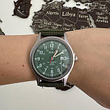 Чоловічий наручний годинник армійський Relogios Mas водонепроникний кварцовий з тканинним ремінцем і календарем Br BAR, фото 4