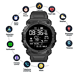 Годинник смарт наручний унісекс NoEn Black багатофункціональний з силіконовим ремінцем, спортивний smart watch Br BAR, фото 5
