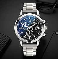 Чоловічий наручний годинник Relogio Ms кварцовий класичний брендовий з металевим ремінцем для чоловіків Br BAR