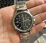 Чоловічий наручний годинник Relogio Ms кварцовий класичний статусний з металевим браслетом для хлопців Br BAR, фото 4