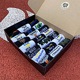 КПодарунковий бокс шкарпеток чоловічих довгих бавовняних весна осінь із патріотичним принтом 41-45 21 шт для хлопця Br BAR, фото 5