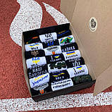 КПодарунковий бокс шкарпеток чоловічих довгих бавовняних весна осінь із патріотичним принтом 41-45 21 шт для хлопця Br BAR, фото 10