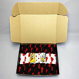 Великий бокс шкарпеток чоловічих довгих демісезонних крутих з яскравими малюнками для коханого 40-45 на 21 Br BAR, фото 3