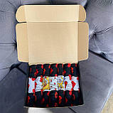 Великий бокс шкарпеток чоловічих довгих демісезонних крутих з яскравими малюнками для коханого 40-45 на 21 Br BAR, фото 8