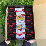 Великий бокс шкарпеток чоловічих довгих демісезонних крутих з яскравими малюнками для коханого 40-45 на 21 Br BAR, фото 10