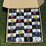 Мега бокс шкарпеток чоловічих високих весна-осінь барвистих із яскравим кумедним принтом 40-45 36 пар на Br BAR, фото 9