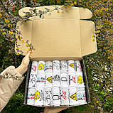 Великий набір шкарпеток чоловічих довгих стильних білих весна-осінь з крутим принтом 40-45 21 пара на Br BAR, фото 9