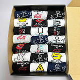 Оригінальний набір шкарпеток чоловічих довгих весна-осінь із крутим кумедним принтом 40-45 21 пара для Br BAR, фото 9