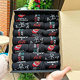 Крутий комплект шкарпеток чоловічих високих повсякденних чорних весна-осінь із класним принтом 40-45 21 Br BAR, фото 3