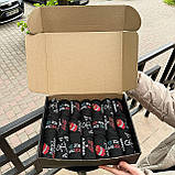 Крутий комплект шкарпеток чоловічих високих повсякденних чорних весна-осінь із класним принтом 40-45 21 Br BAR, фото 6