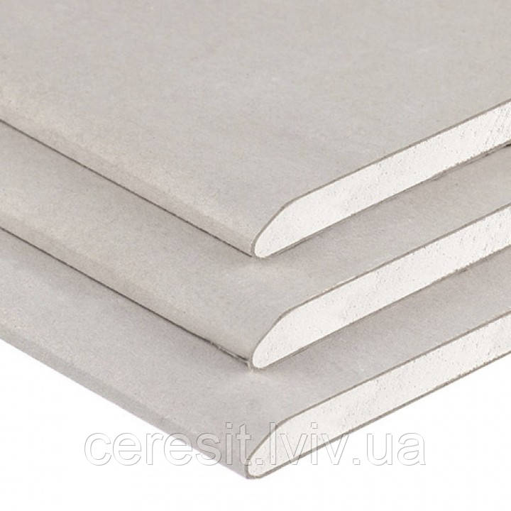 Гіпсокартон стіновий Кнауф  1,20*2,50 товщина 12,5мм білий