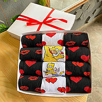 Стильний набір шкарпеток чоловікам на 12 пар 40-45 р оригінальні повсякденні та різнобарвні, прикольні, Br BAR