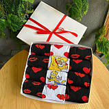 Подарунковий набір шкарпеток для чоловіків Подарункові шкарпетки 12 пар гарні шкарпетки на день закоханих Br BAR, фото 2